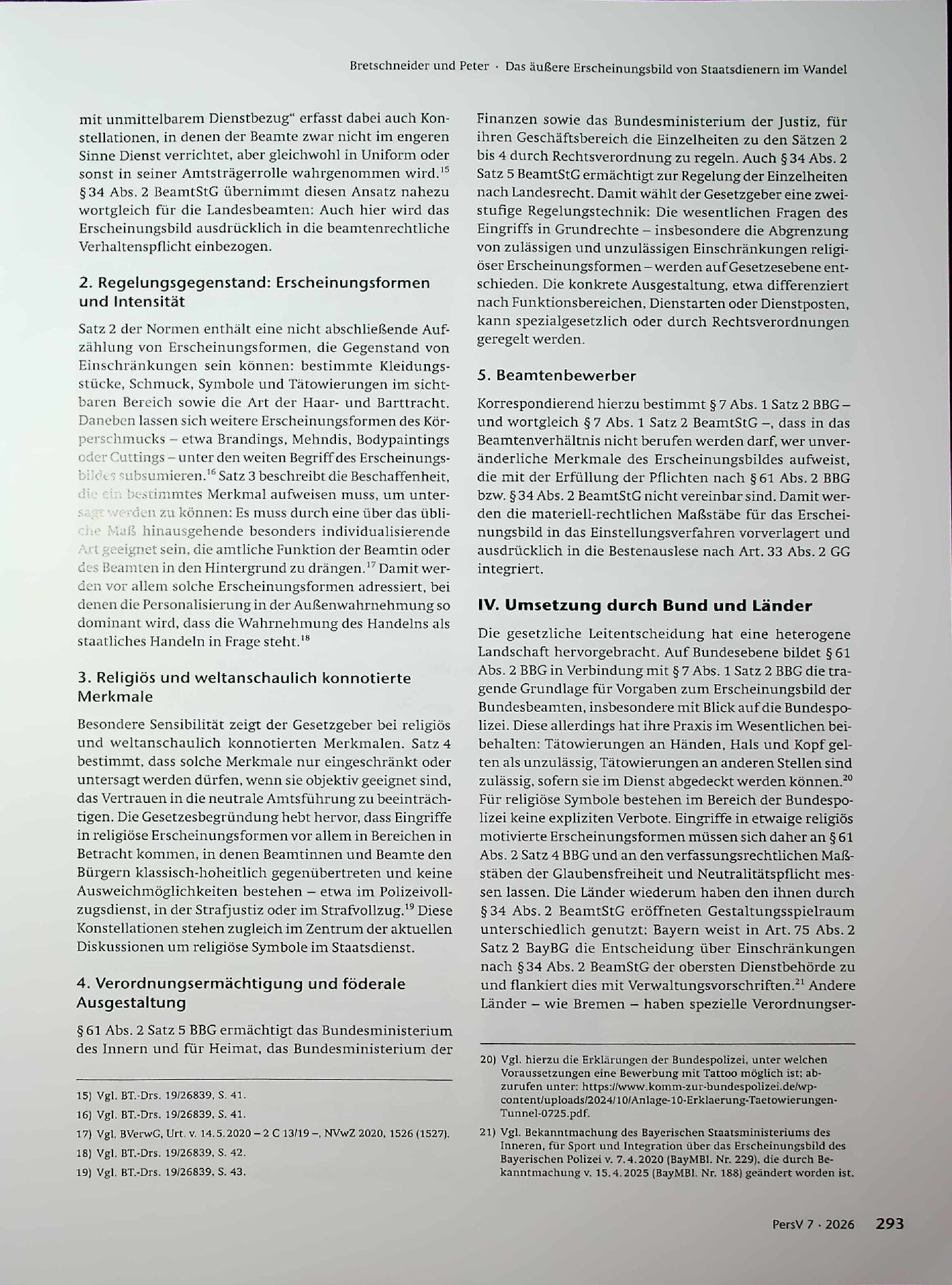 Vorschauseite 3: Das äußere Erscheinungsbild von Staatsdienern im Wandel