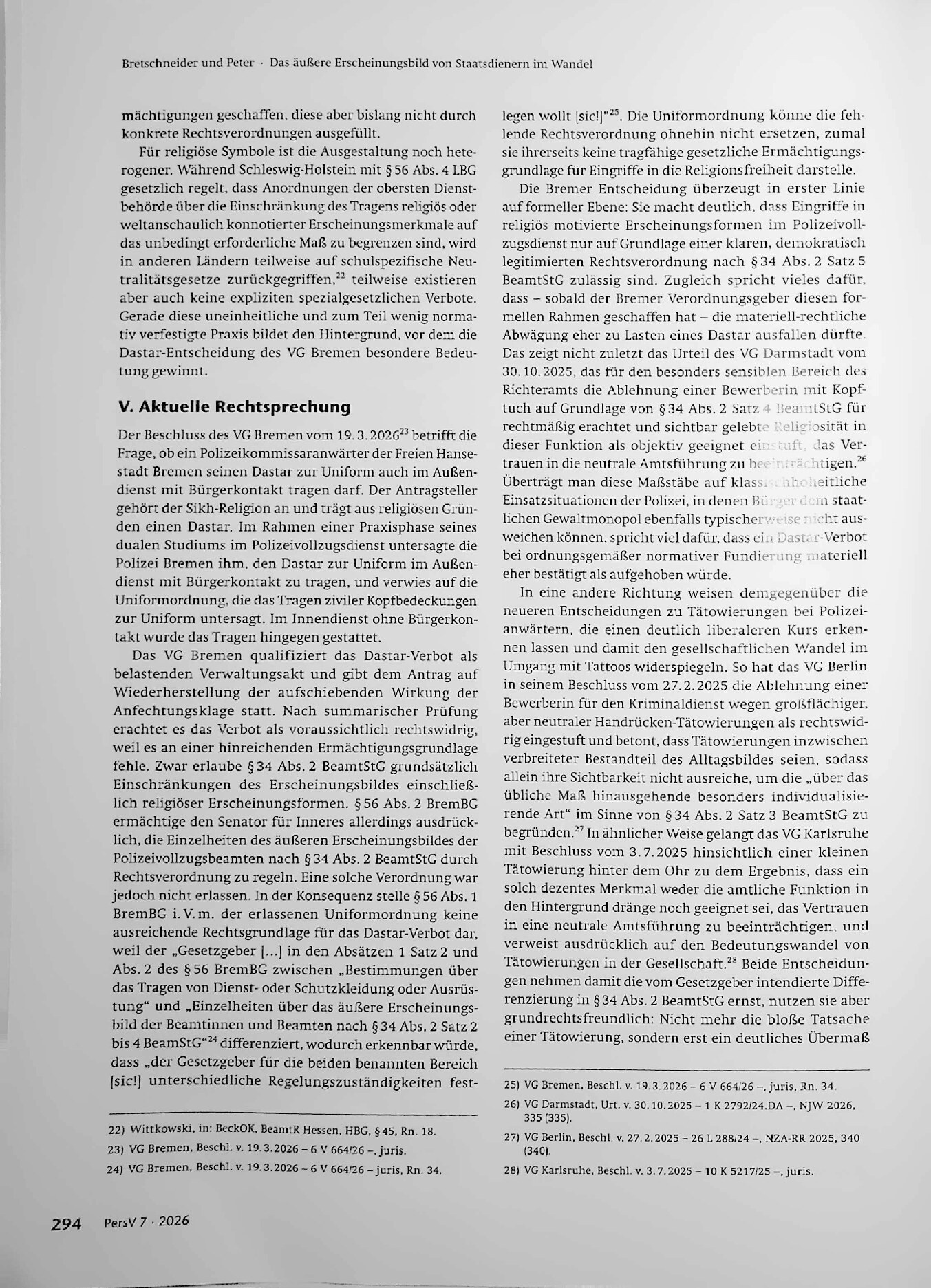 Vorschauseite 4: Das äußere Erscheinungsbild von Staatsdienern im Wandel