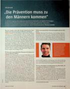 Vorschauseite 1: Die Prävention muss zu den Männern kommen.