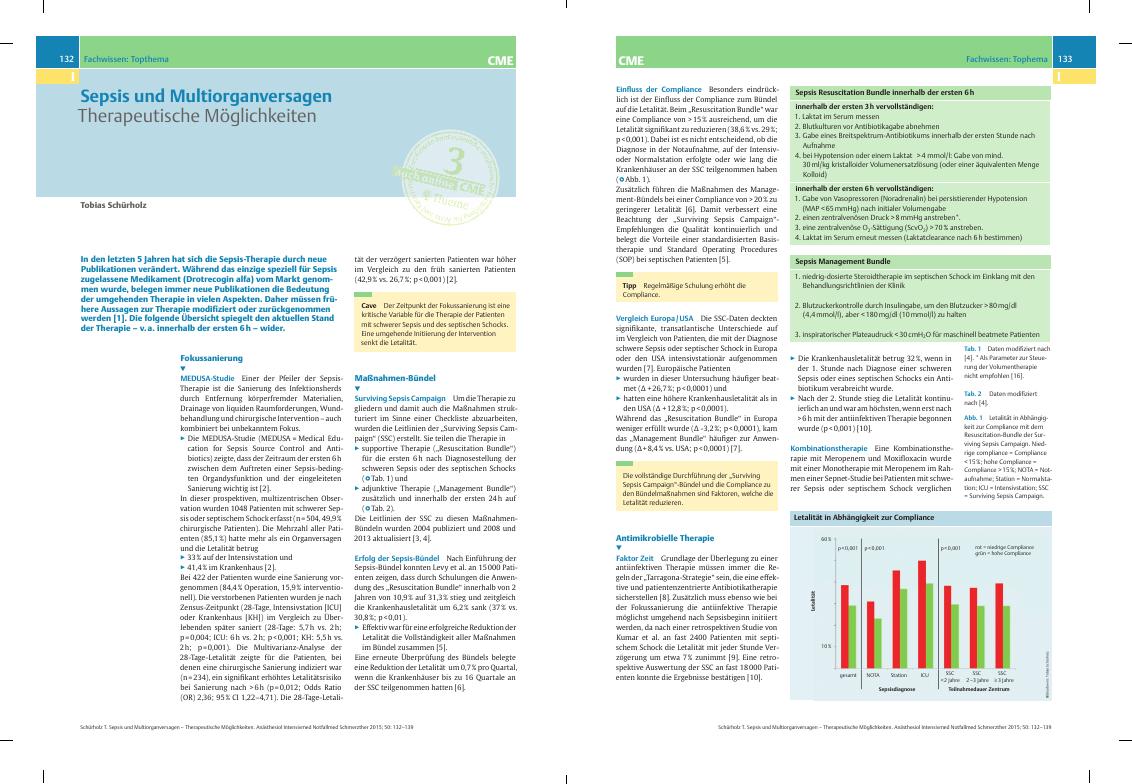 Vorschauseite 1: Sepsis und Multiorganversagen – Therapeutische Möglichkeiten