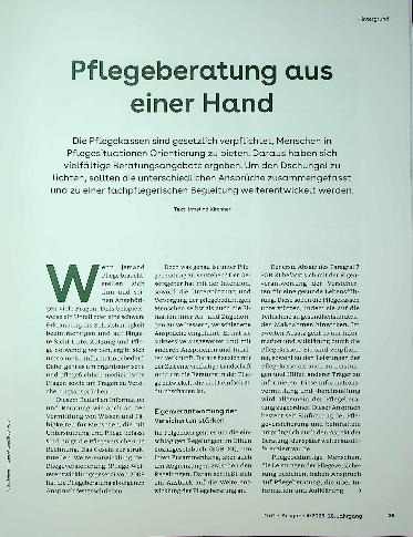 Vorschauseite 2: Pflegeberatung aus einer Hand