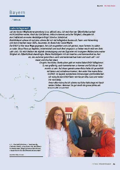 Vorschauseite 4: Nachrichten aus den Landesverbänden