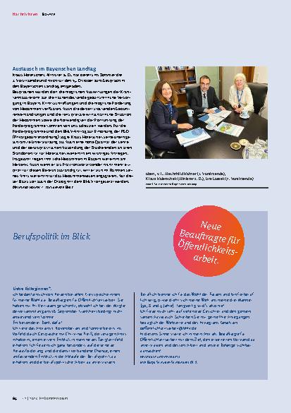 Vorschauseite 5: Nachrichten aus den Landesverbänden