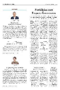 Vorschauseite 1: Notfallplan statt Enquete-Kommission