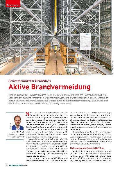 Vorschauseite 1: Anlagentechnischer Brandschutz: Aktive Brandvermeidung