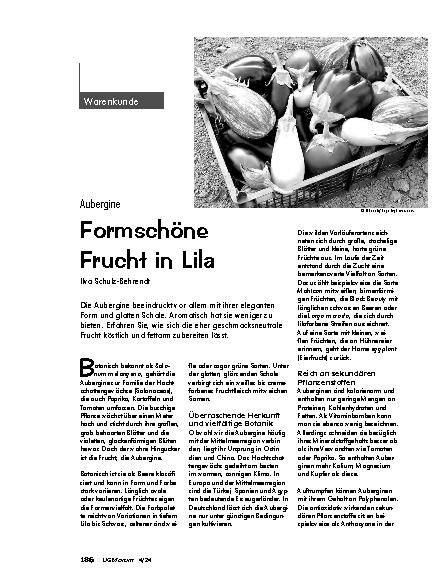Vorschauseite 1: Aubergine: Formschöne Frucht in Lila