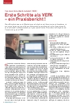 Vorschauseite 1: Erste Schritte als VEFK – ein Praxisbericht!