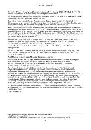 Vorschauseite 4: Zum Verzugsschaden – §§ 280 Abs. 1 und 2,