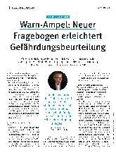 Vorschauseite 1: Warn-Ampel: Neuer Fragebogen erleichtert Gefährdungsbeurteilung