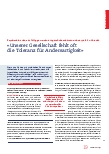 Vorschauseite 1: "Unserer Gesellschaft fehlt oft die Toleranz für Andersartigkeit."
