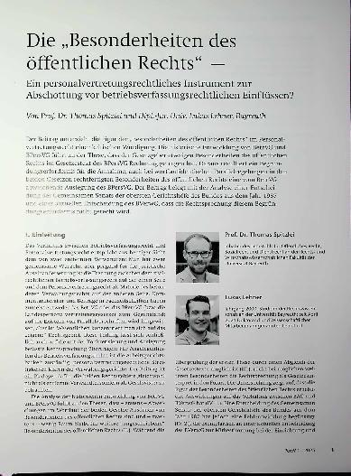 Vorschauseite 1: Die „Besonderheiten des öffentlichen Rechts“ —