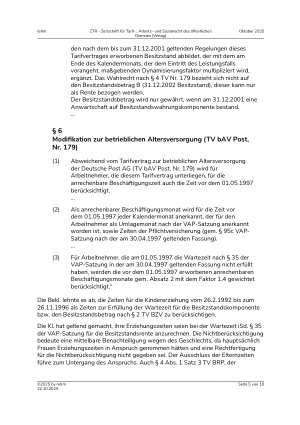Vorschauseite 5: Mittelbare Diskriminierung wegen des Geschlechts – Erziehungsurlaub – umlagefähige Monate ohne Entgeltanspruch