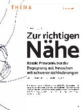 Vorschauseite 2: Zur richtigen Nähe: Basale Proxemik bei der Begegnung mit Menschen mit schweren Behinderungen