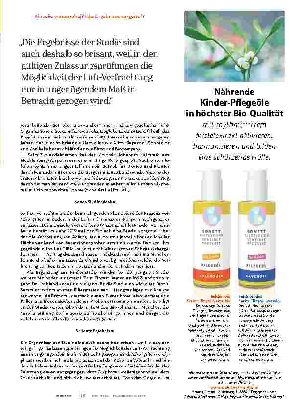 Vorschauseite 4: Ackergifte sind überall.