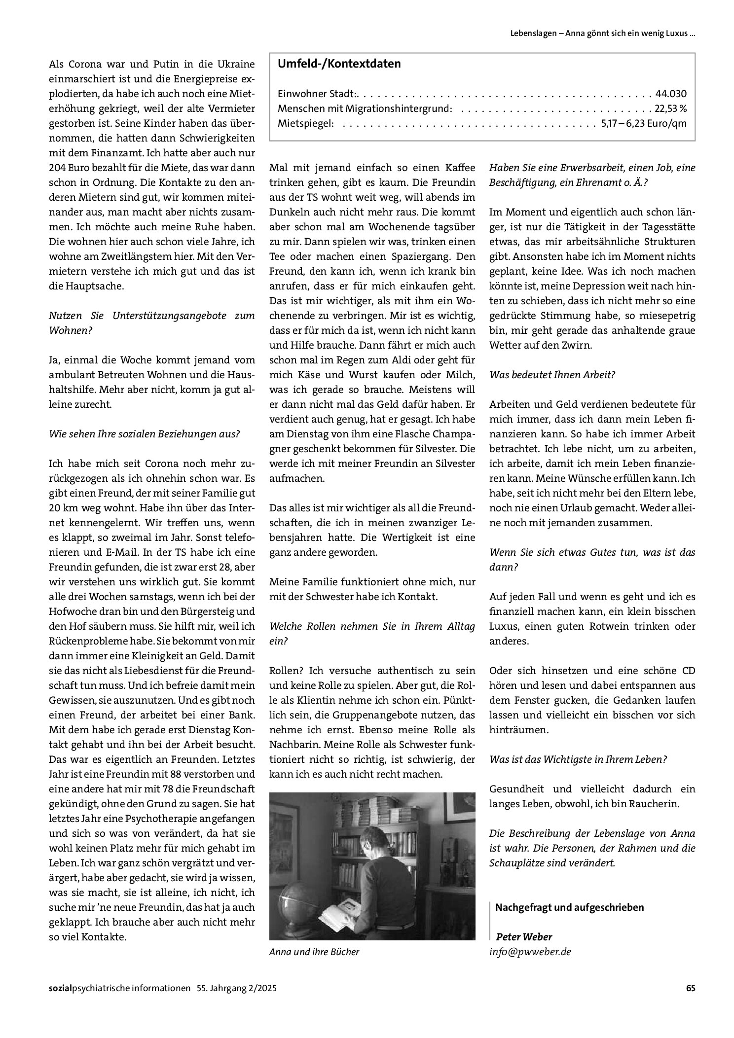 Vorschauseite 2: Lebenslagen – Anna gönnt sich ein wenig Luxus...
