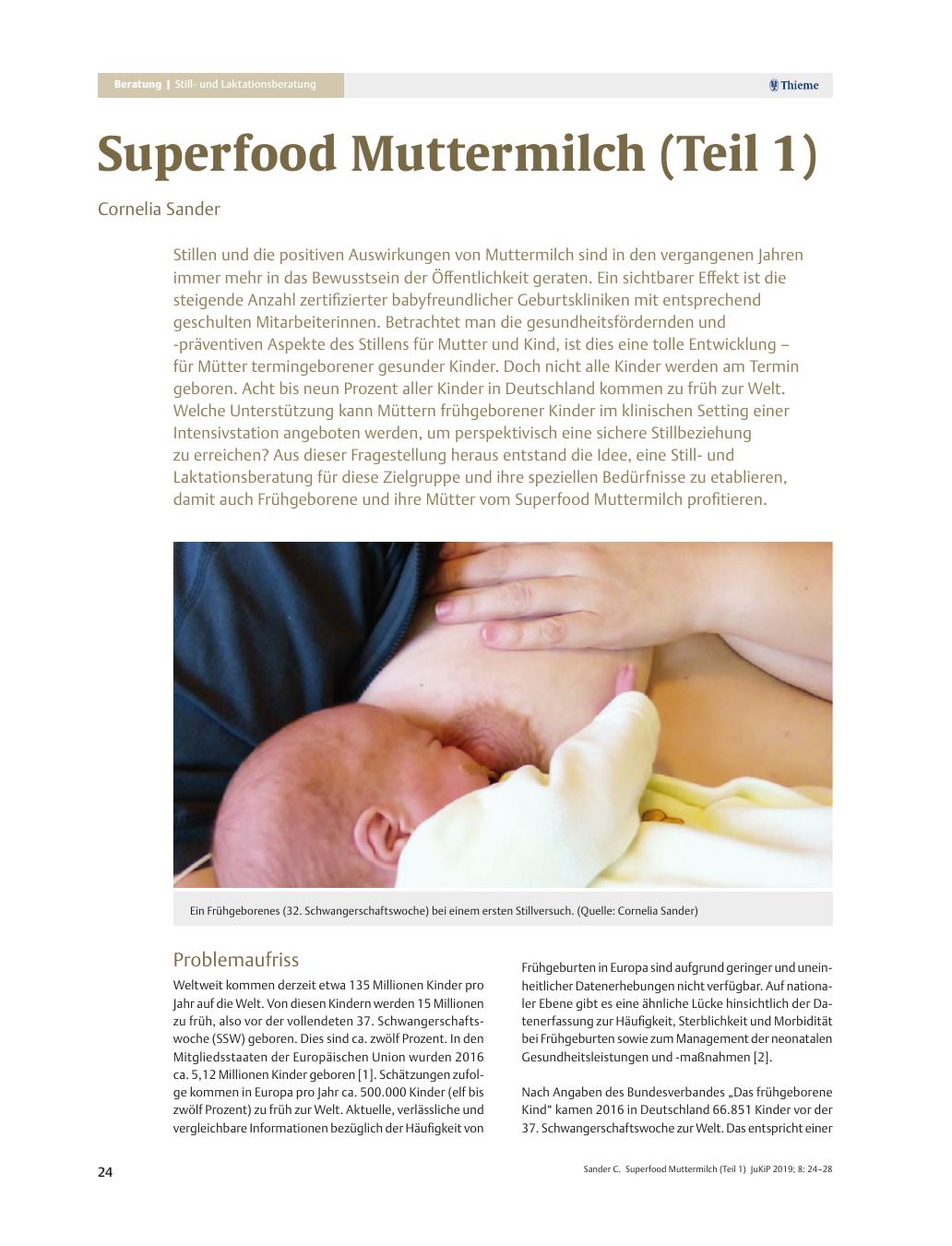 Vorschauseite 1: Superfood Muttermilch (Teil 1)
