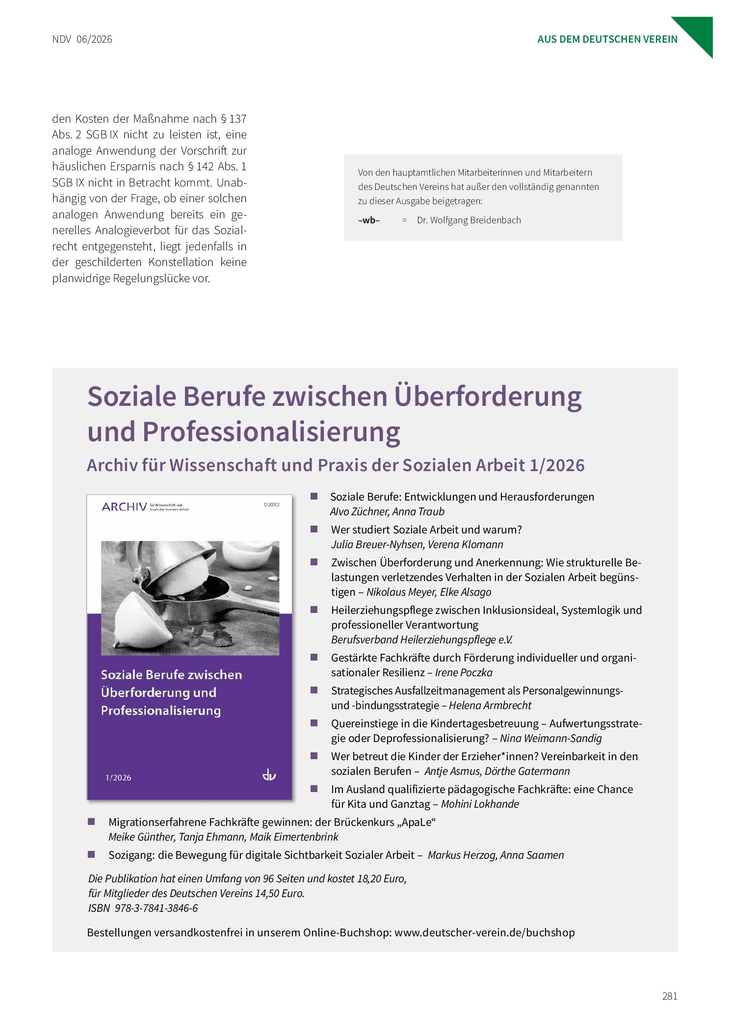 Vorschauseite 5: (Analoge) Anwendung der Regelung des § 142 Abs. 1 SGB IX zur häuslichen Ersparnis nach Einschulung der leistungsberechtigten Person und damit dem Wegfall der privilegierten Leistu…