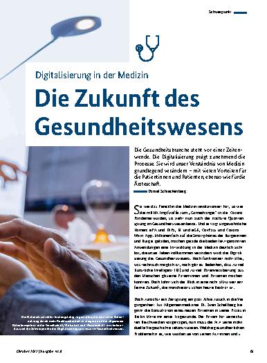 Vorschauseite 1: Digitalisierung in der Medizin – Die Zukunft des Gesundheitswesens