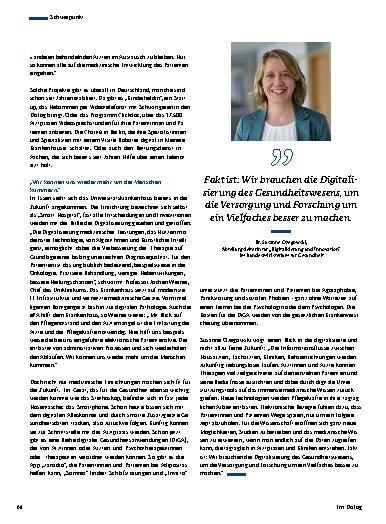 Vorschauseite 4: Digitalisierung in der Medizin – Die Zukunft des Gesundheitswesens