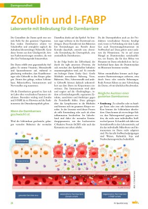 Vorschauseite 1: Zonulin und I-FABP Laborwerte mit Bedeutung für die Darmbarriere