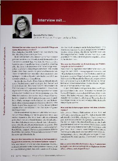 Vorschauseite 1: Interview mit... Daniela Pfeifer-Stöhr