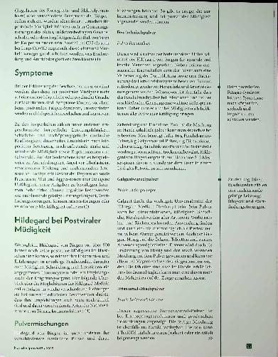 Vorschauseite 2: Zurück in die Energie Hildegard-Medizin bei postviraler Müdigkeit