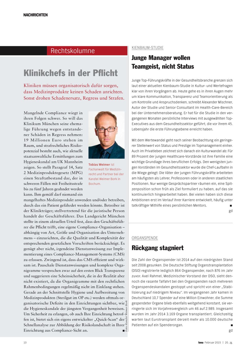 Vorschauseite 1: Junge Manager wollen Teamgeist, nicht Status
