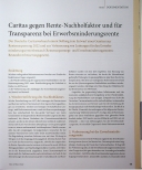 Vorschauseite 1: Caritas gegen Rentennachhaltigkeitsfaktor und für Transparenz bei Erwerbsminderungsrente