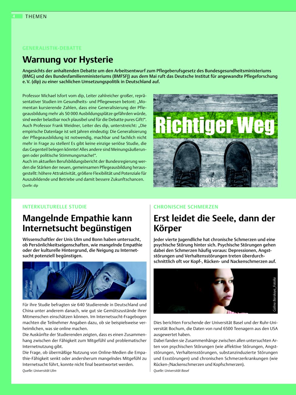 Vorschauseite 1: Themen