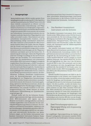 Vorschauseite 2: Chancen und Herausforderungen bei der Implementierung von interRAI Instrumenten in der Kinderspitex Schweiz