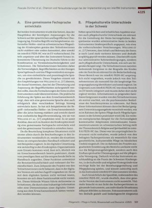 Vorschauseite 5: Chancen und Herausforderungen bei der Implementierung von interRAI Instrumenten in der Kinderspitex Schweiz