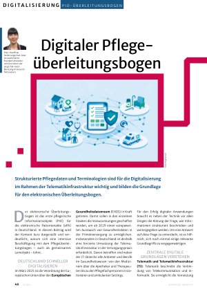 Vorschauseite 1: Digitaler Pflegeüberleitungsbogen