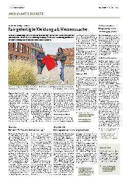 Vorschauseite 1: Fair gefertigte Kleidung als Herzenssache