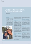 Vorschauseite 1: "An der Sache dranbleiben, egal wie schwer das ist."