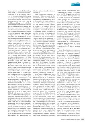 Vorschauseite 2: Ist Enterococcus faecium wirklich der Prüforganismus für alle chemothermischen Verfahren? *