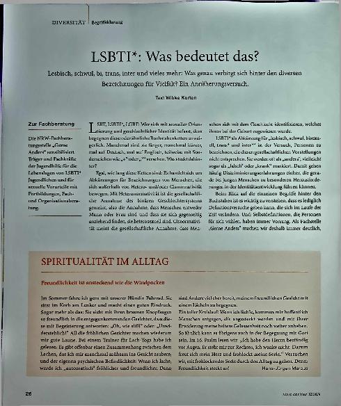 Vorschauseite 1: LSBTI*: Was bedeutet das?