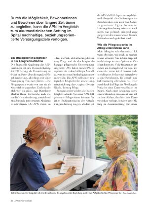 Vorschauseite 2: Eine Pflegeexpertin berichtet über die Bedeutung ihrer Arbeit