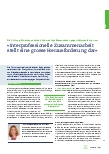 Vorschauseite 1: "Interprofessionelle Zusammenarbeit stellt eine große Herausforderung dar."