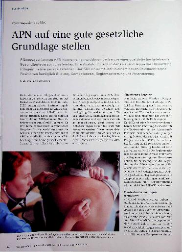 Vorschauseite 1: APN auf eine gute gesetzliche Grundlage stellen