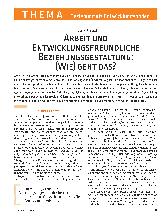 Vorschauseite 1: Arbeit und entwicklungsfreundliche Beziehungsgestaltung: (Wie) geht das?