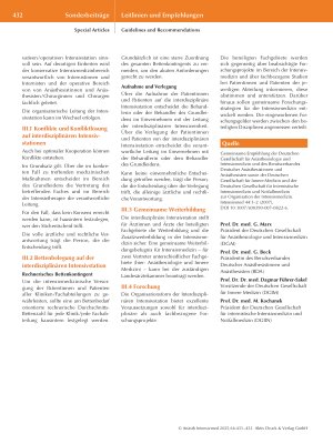 Vorschauseite 2: Organisation der Intensivmedizin – Update 2025