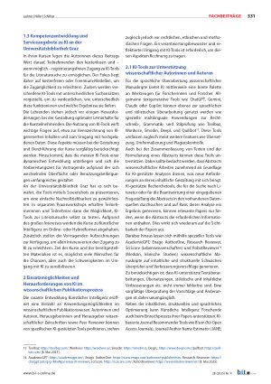 Vorschauseite 3: Künstliche Intelligenz in der Rechercheund Publikationsberatung Ein Praxisbericht zu Serviceangeboten der Universitätsbibliothek Graz