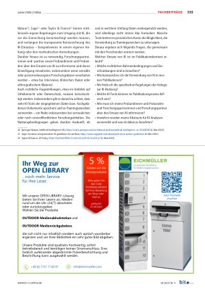 Vorschauseite 5: Künstliche Intelligenz in der Rechercheund Publikationsberatung Ein Praxisbericht zu Serviceangeboten der Universitätsbibliothek Graz