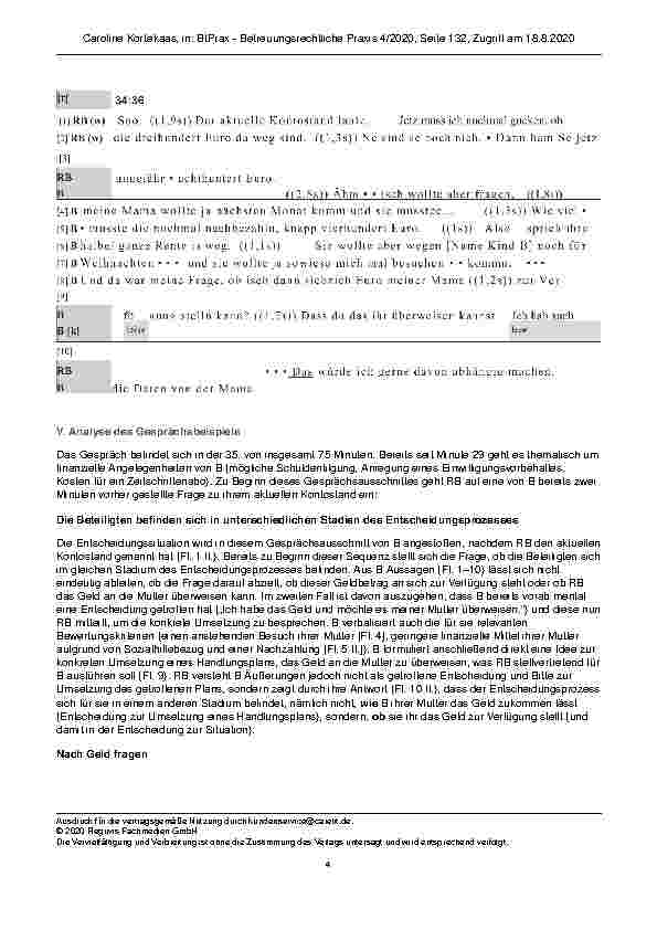 Vorschauseite 4: Finanzielle Entscheidungsfragen innerhalb der rechtlichen Betreuung – Anhaltspunkte für unterstützte Entscheidungsfindung