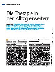 Vorschauseite 1: Die Therapie in den Alltag integrieren.