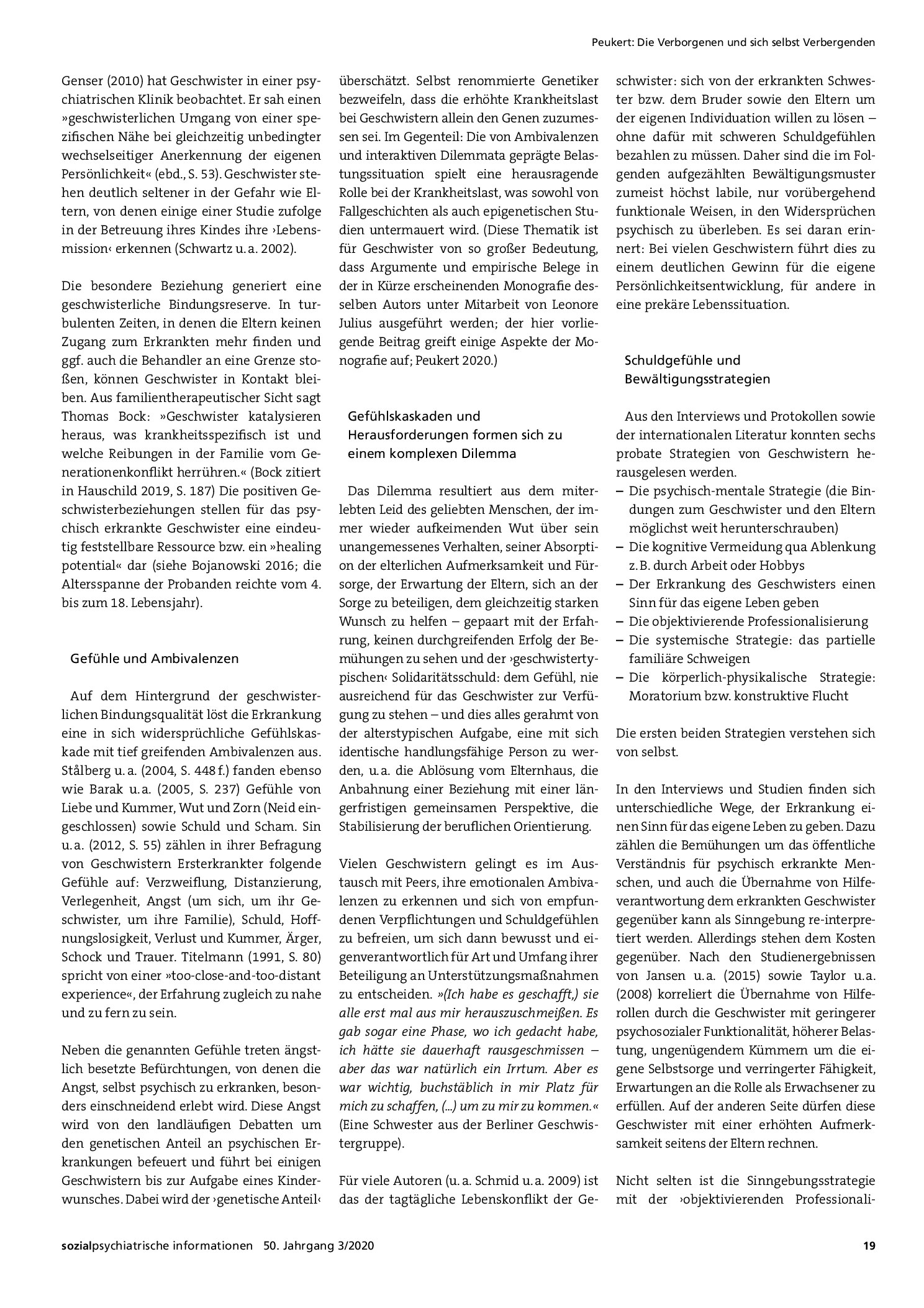 Vorschauseite 3: Die Verborgenen und sich selbst Verbergenden: Geschwister psychisch erkrankter Menschen