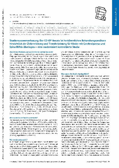 Vorschauseite 3: Studienzusammenfassung: Probleme der Betätigungsperformanz aus einer Längsschnittperspektive bei Menschen mit Depressionen und/oder Angststörungen in der Phase der Krankschreibung…