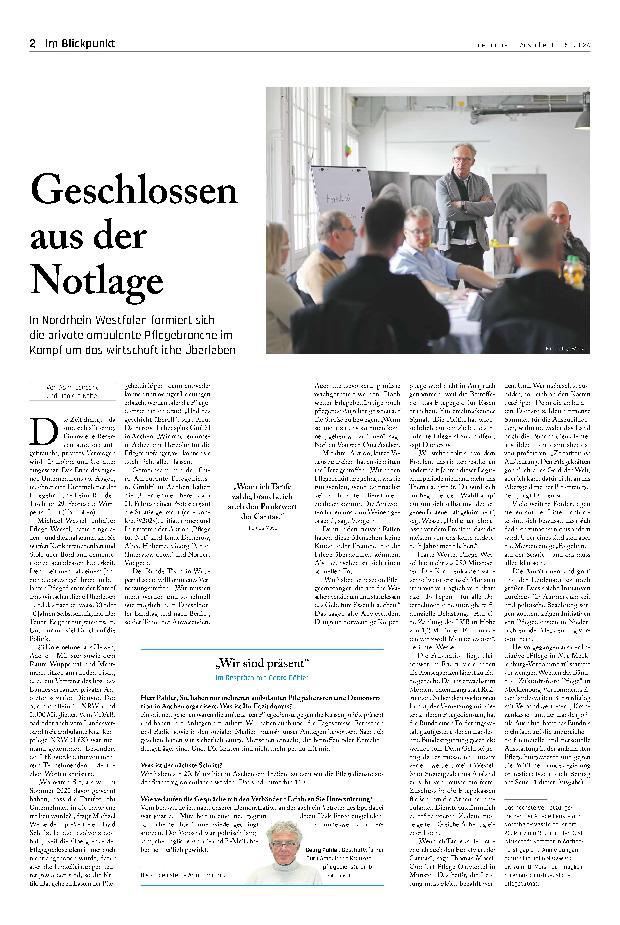 Vorschauseite 1: Geschlossen aus der Notlage
