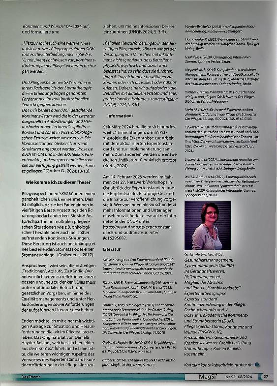 Vorschauseite 3: Expertenstandard Kontinenzförderung, 2024