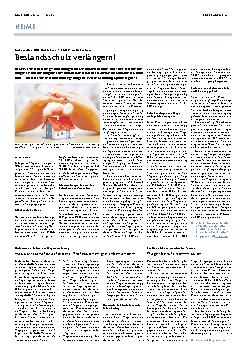 Vorschauseite 1: Bestandsschutz verlängern!